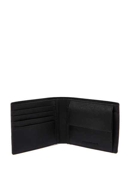 SLG WALLET COIN PVC BI FOLD STAMPED SAFFIANO:Green :One Size